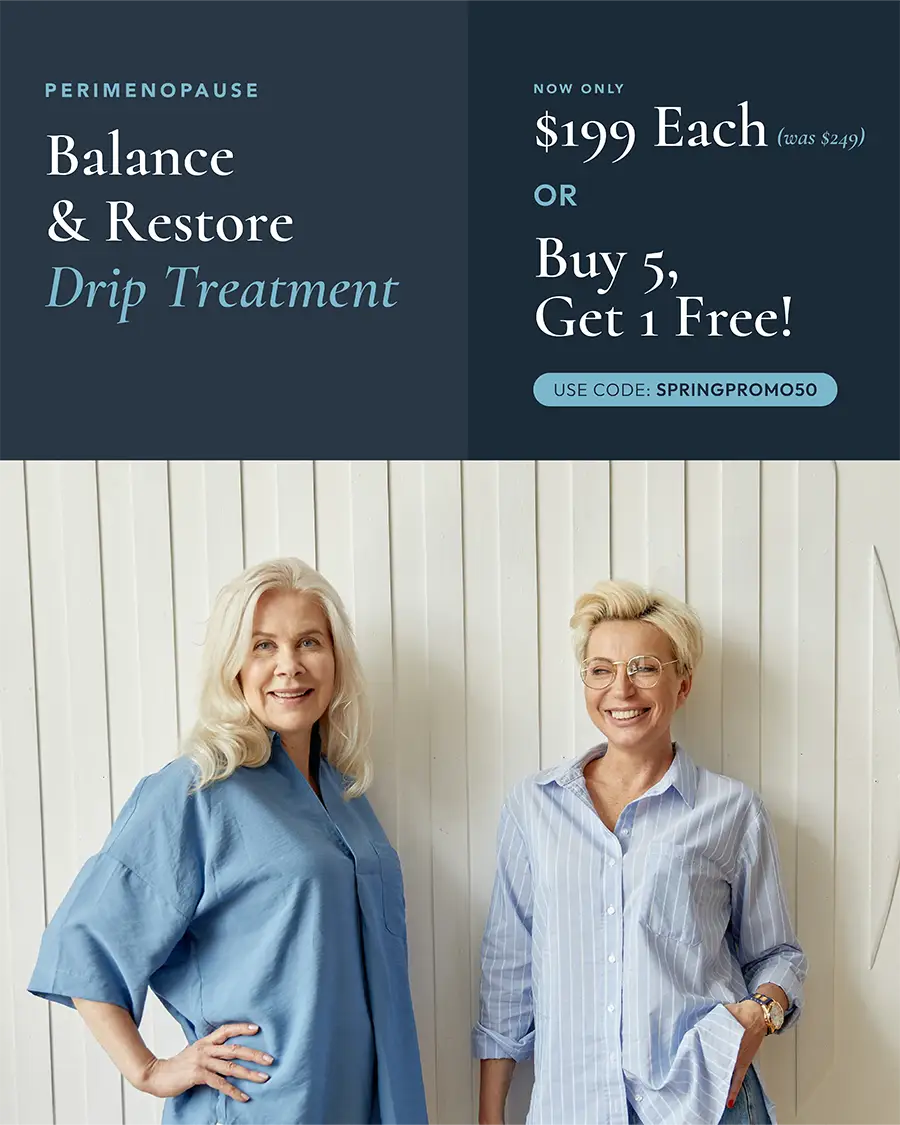 Balance and Restore Drip Treatment Promotion