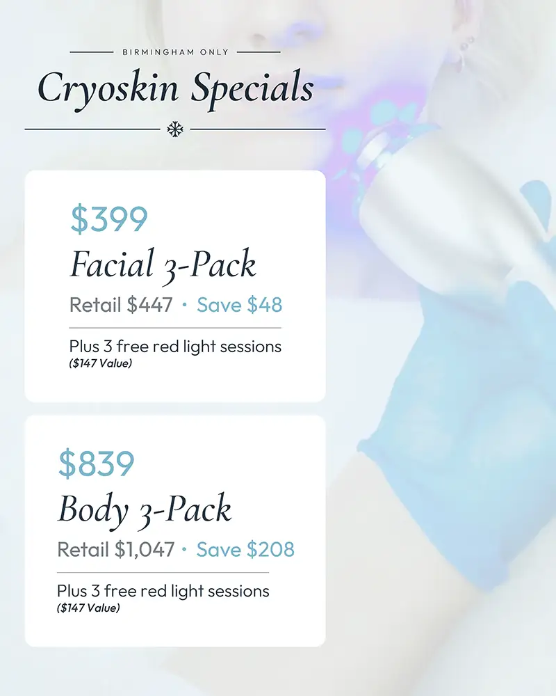 Cryoskin specials for summer 2026